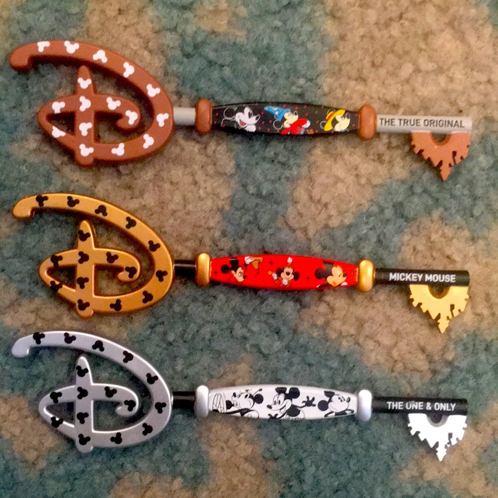 DISNEY Mickey Mouse Skeleton Keys 🌟 ALL THREE!!!